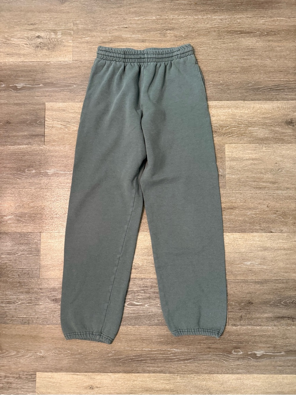 Olive Green Fleece Jogger Pants